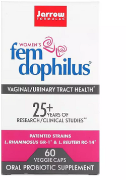Jarrow Formulas Women's Fem Dophilus Пробиотики для женщин женский дофилус 5 млрд КОЕ 60 вегетарианских капсул 1191372 фото
