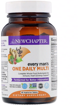 New Chapter, Every Man's One Daily Multi, 48 Vegetarian Tablets (NCR-00322) 606589 фото
