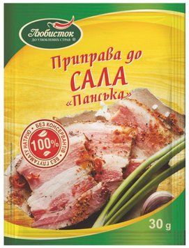 Упаковка приправы Любисток к салу Панская 13х30 г (УП4820076010033) 1157091 фото