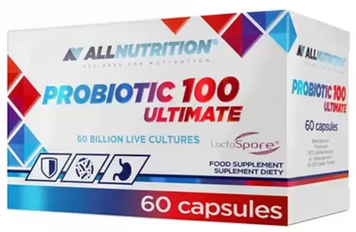Allnutrition Probiotic 100 ultimate Пробіотики та пребіотики 60 капсул 1138159 фото