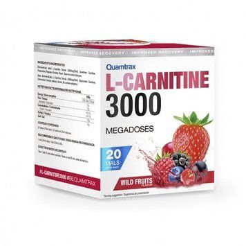 Жиросжигатель Quamtrax L-Carnitine 3000 20x25 ml Wild Fruits 721434 фото