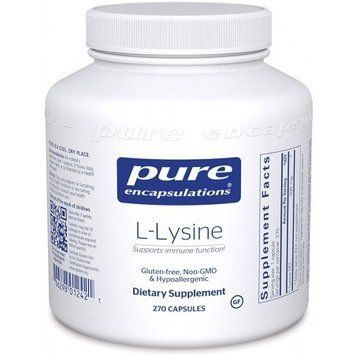 Pure Encapsulations l-Lysine 500 mg 270 caps (PE-01242) 607537 фото