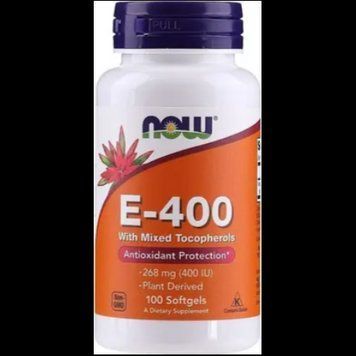 Now Foods Vitamin E Витамин Е со смешанными токоферолами 268 мг (400 МЕ) 100 гелевых 1116331 фото