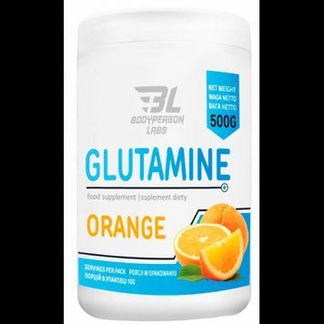 Амінокислота для спорту Bodyperson Labs Glutamine 500 g / 100 servings / Orange 1039281 фото
