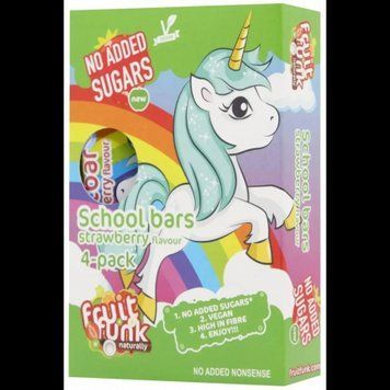 Батончик Fruit Funk Unicorn Полуничний 4х20 г (8719189354560) 1206600 фото