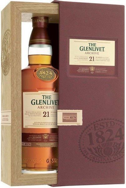 Виски The Glenlivet 21 years old 0.7л, 43%, wooden box 714904 фото Виски The Glenlivet 21 years old 0.7л, 43%, wooden box 714904 фото