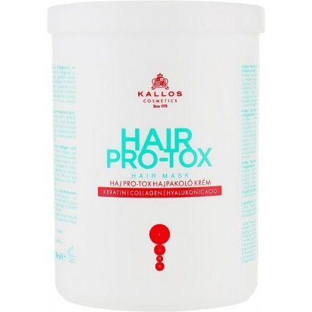 Kallos Cosmetics Pro-Tox Hair Mask Маска для волосся з кератином, колагеном та гіалуроновою кислотою 1000мл 924567 фото
