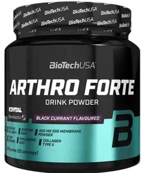 BioTechUSA Arthro Forte 340 g/ 20 servings/ Black Currant 988385 фото