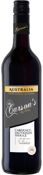 Вино Carson's Cabernet Sauvignon-Shiraz червоне 0.75 л (WHS4003301015533) 819739 фото