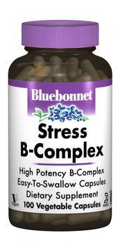 Bluebonnet Nutrition Stress B-Complex 100 veg caps 490521 фото