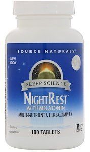 Source Naturals NightRest, Melatonin, 100 Tab 417271 фото