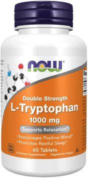 Now Foods L-Tryptophan Double Strength 1000mg - 60 tabs 1449284 фото