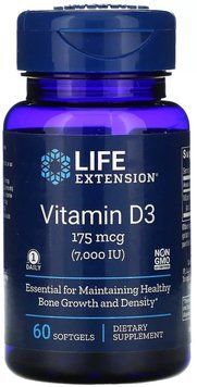 Life Extension Vitamin D3 7,000 IU 60 Softgels Витамин Д3 535131 фото