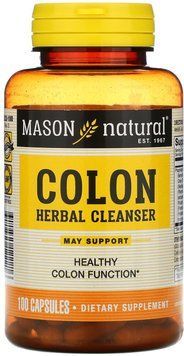 Mason Natural Colon Herbal Cleanser Очищення кишечника на травах 100 капсул 935739 фото