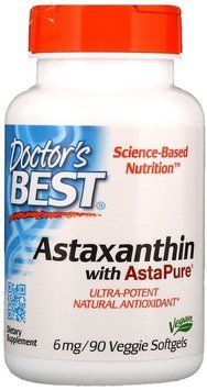 Doctor's Best Astaxanthin With AstaPure, 6 mg, 90 Veggie Softgels (DRB-00367) 660341 фото