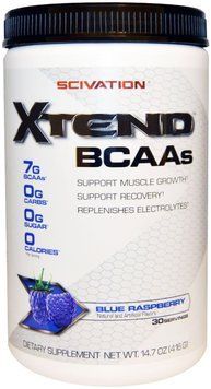 Амінокислота для спорту Scivation Xtend BCAAs 416 g /30 servings/ Blue Raspberry 447996 фото
