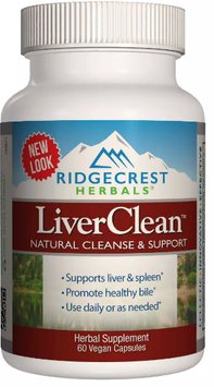 RidgeCrest Herbals LiverClean, 60 Vegan Capsules (RCH172) 687189 фото