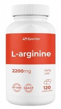 Амінокислота для спорту Sporter L-Arginine 2200 mg 120 capsules 937631 фото