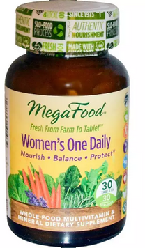 Women&rsquo;s One Daily MegaFood Мультивитамины для женщин 30 таблеток 1116281 фото