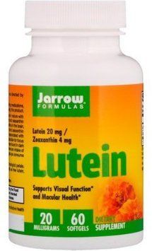 Jarrow Formulas Lutein 20 mg 60 Softgels Лютеин 550070 фото