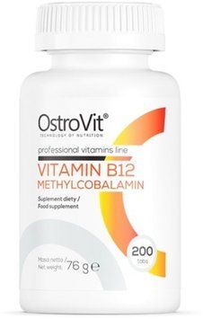 OstroVit Vitamin B12 Methylcobalamin 200 tabs/ 2000 servings 997249 фото