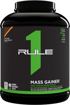 Гейнер Rule 1 Mass 2560 g / 8 servings / Chocolate - peanut butter 1155925 фото