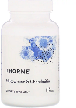 Thorne Research, Glucosamine & Chondroitin, 90 Vegetarian Capsules (THR-76702) 608402 фото