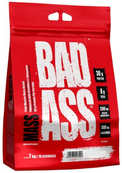 Гейнер Fitness authority BAD ASS Mass 7000 g / 70 servings / strawberry-banana 1203631 фото