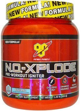 Bsn N.O.-Xplode 3.0 Pre-Workout Igniter 30 serv. 555 g blue raspberry 378566 фото