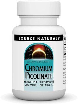 Source Naturals Chromium Picolinate 200 mcg Yeast Free - 60 Tablets 1452275 фото