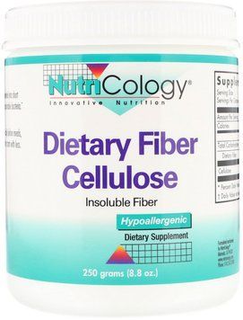 Nutricology Dietary Fiber Cellulose Powder 8.8 oz 250 g (ARG-52170) 581499 фото
