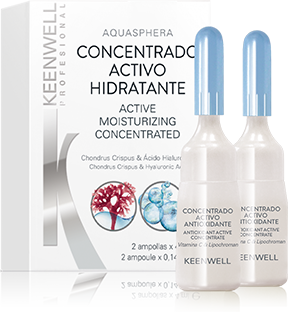 Keenwell Aquasphera Active Moisturizing Concentrated Интенсивная увлажняющая сыворотка 2х4 ml 874052 фото