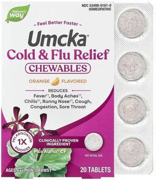 Nature's Way Cold + Flu Relief - 20 tabs Orange 1468775 фото