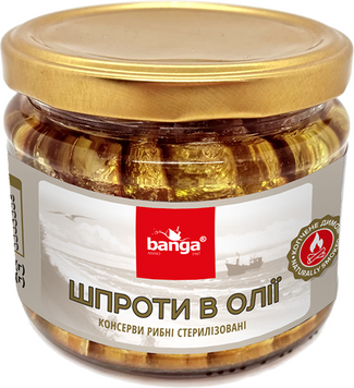 Шпроты BANGA в масле 250 г (4751017401330) 1337444 фото