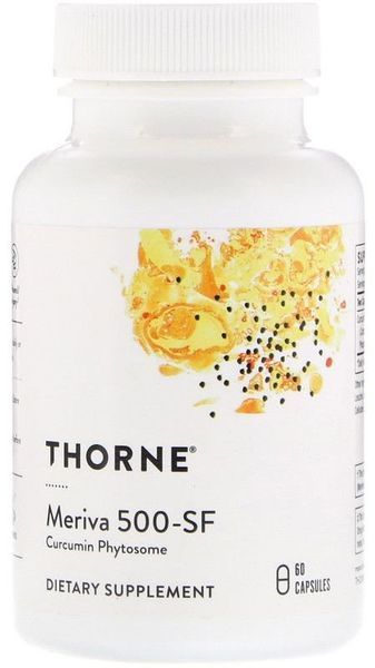 Thorne Research Meriva 500 - SF Soy Free 60 Veg Caps Куркумин 532293 фото