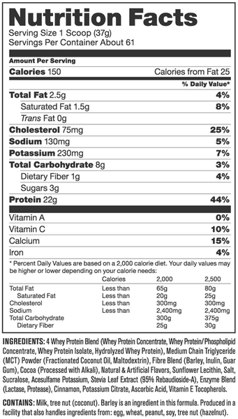 Протеин Mutant Whey 4540 g /122 servings/ Chocolate Fudge Brownie 720564 фото