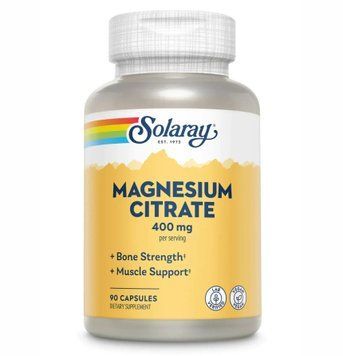 Solaray Magnesium Citrate 400mg - 90 Veg Capsules 1452789 фото