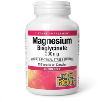 Natural Factors Magnesium Bisglycinate 200mg - 120 vcaps 1468835 фото