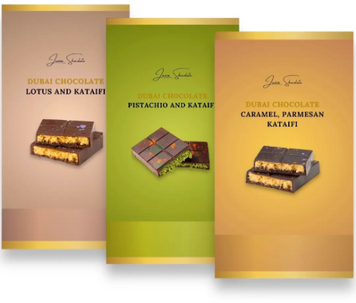 Набор шоколада Trio Laviva Chocolate Dubai Chocolate set Trio Дубайский 600 г (UA-0320) 1381016 фото