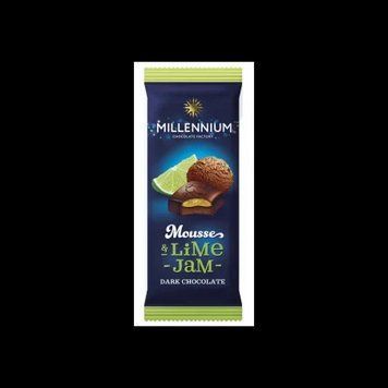 Шоколад Millennium Mousse черный с муссовой и лаймовой начинкой 135 г (4820075507701) 1175499 фото