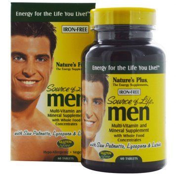 Natures Plus Source of Life Men 60 tabs Мультівітаміни для чоловіків 492015 фото