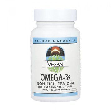 Source Naturals Vegan Omega-3s EPA-DHA 300 mg - 30 softgels 1470746 фото