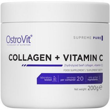 OstroVit Collagen + Vitamin C 200 g /20 servings/ Pineapple 936922 фото
