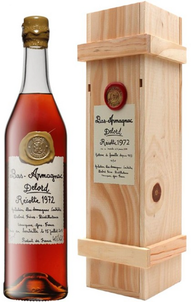Арманьяк Delord Bas-Armagnac 1972 wooden box 40 % 0.7 л (WHS3324113719725) 1214925 фото