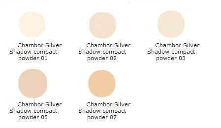 Chambor Silver Shadow Compact Powder №3 Sable Пудра для лица 2x16 g 1089183 фото