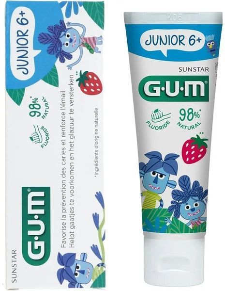 GUM Junior Strawberry Зубна паста-гель 50 ml 1319911 фото