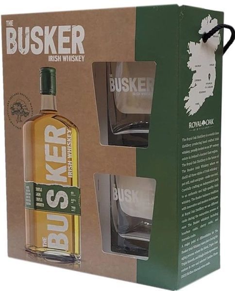 Виски The Busker Triple Cask + 2 бокала 0.7л 40% (WNF4820196540182) 1215376 фото