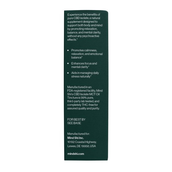 Олія Mind Shi CBD Oil Isolate 3000 mg Strawberry - 10 ml 1444312 фото