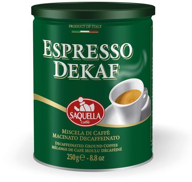 Кофе молотый Saquella Espresso Dekaf 250 г (8002650000111) 1081572 фото