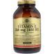 Solgar Naturally Sourced Vitamin E, 268 mg (400 IU), 250 Softgels (SOL03542) 648603 фото 1